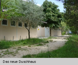 Das neue Duschhaus