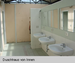 Duschhaus von Innen