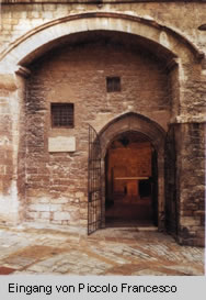 Eingang von Piccolo Francesco