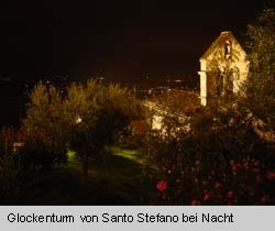 Blick auf die Unterstadt, rechts der Glockenturm von Santo Stefano